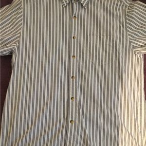 Dockers Vintage Mens Casual Dress Shirt- Large